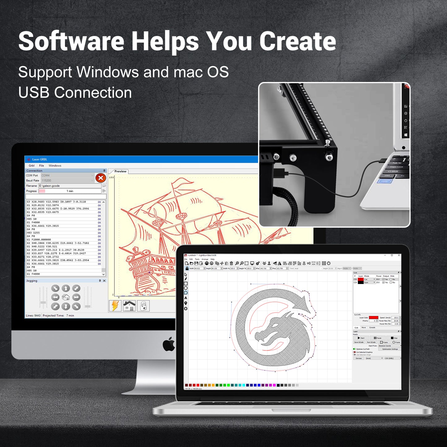 YEARTOP CNC Laser Engraver Machine 4240