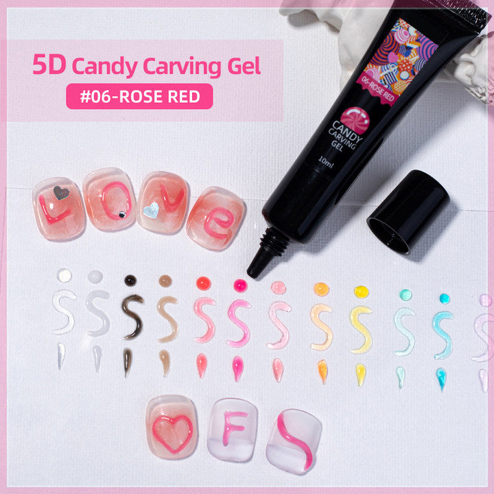 RegalRadi 12 Colors Rainbow Jelly Gel Nail Polish 3D Gel Nail Art Candy Gel Poly Nail Extension Gel Builder Nail Gel for DIY Nails Design Manicure