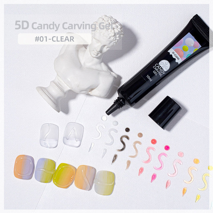 RegalRadi 12 Colors Rainbow Jelly Gel Nail Polish 3D Gel Nail Art Candy Gel Poly Nail Extension Gel Builder Nail Gel for DIY Nails Design Manicure
