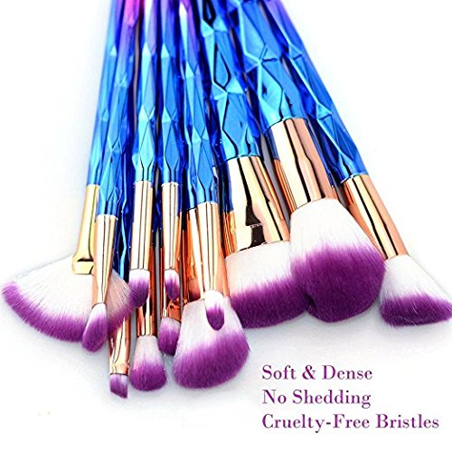 MYSWEETY 16PCS Makeup Brushes Set Makeup Foundation Eyebrow Eyeliner Cosmetic Brushes + 2pcs Silicone Makeup Sponge + 1pc Makeup Wash Egg + 1pc Makeup Brush Bag