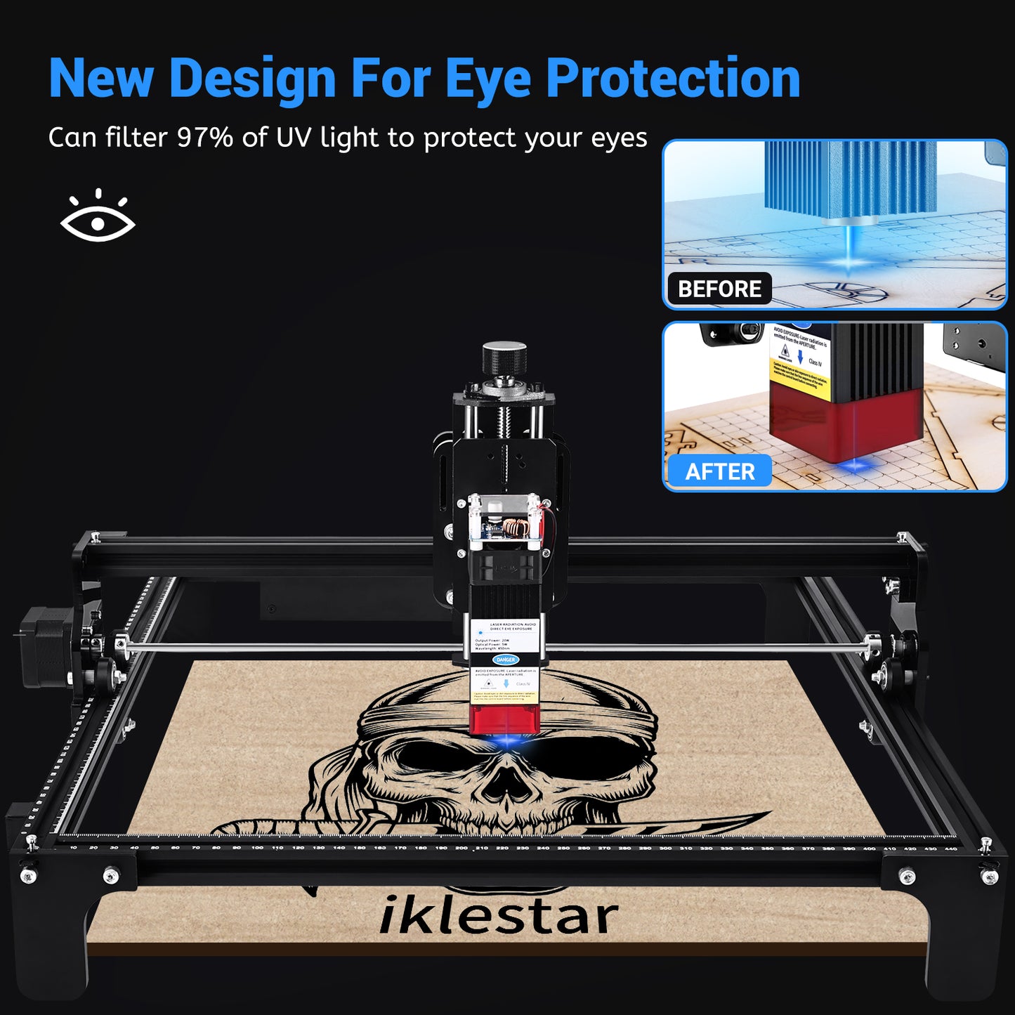 iklestar™ 4240 CNC Laser Engraver Machine