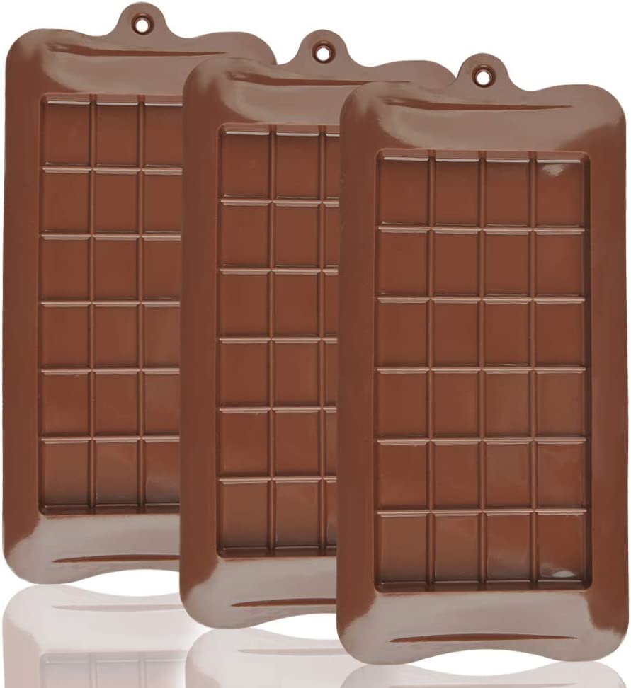 MYSWEETY 3 Pcs Silicone Chocolate Molds
