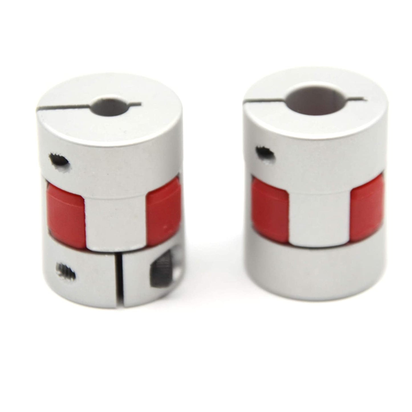 TwoWin 2PCS 5mm to 8mm Aluminium Plum Flexible Shaft Coupling D20 L25 Connector Flexible Coupler for 3D Printer CNC Machine and Servo Stepped Motor(5x8mm)