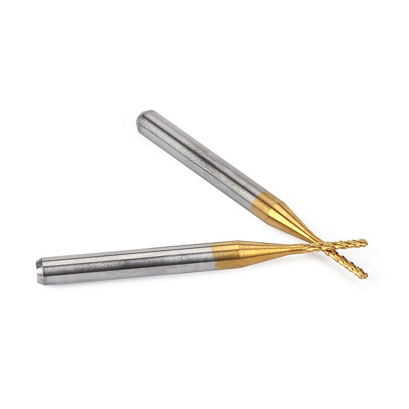 iklestar™ 10pcs PCB Milling Cutter End Mill Set