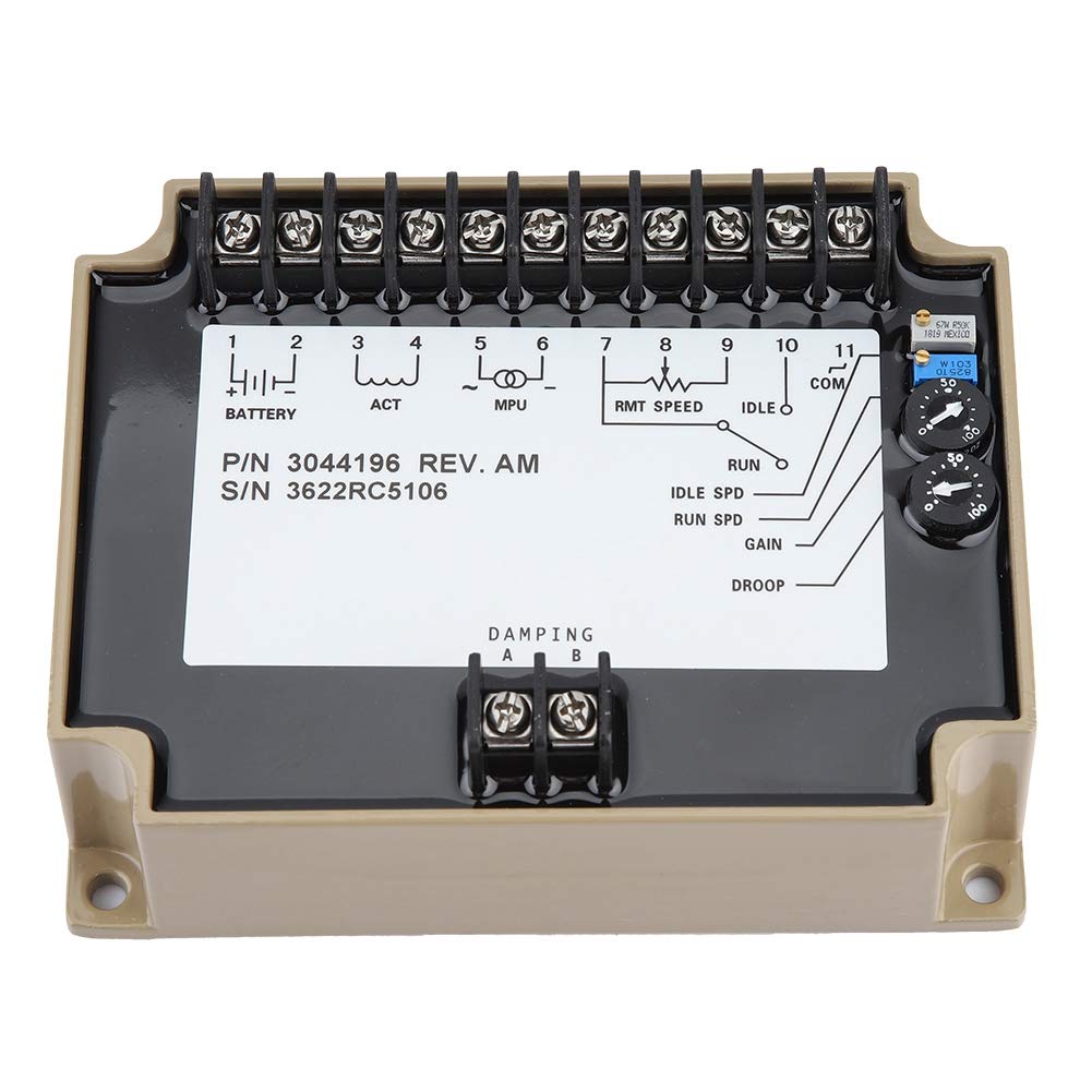 TwoWin Generator Speed Controller, Electronic Engine Speed Controller Governor Genset Parts 3044196 Generator Speed Control Board for Input Multiple Machines