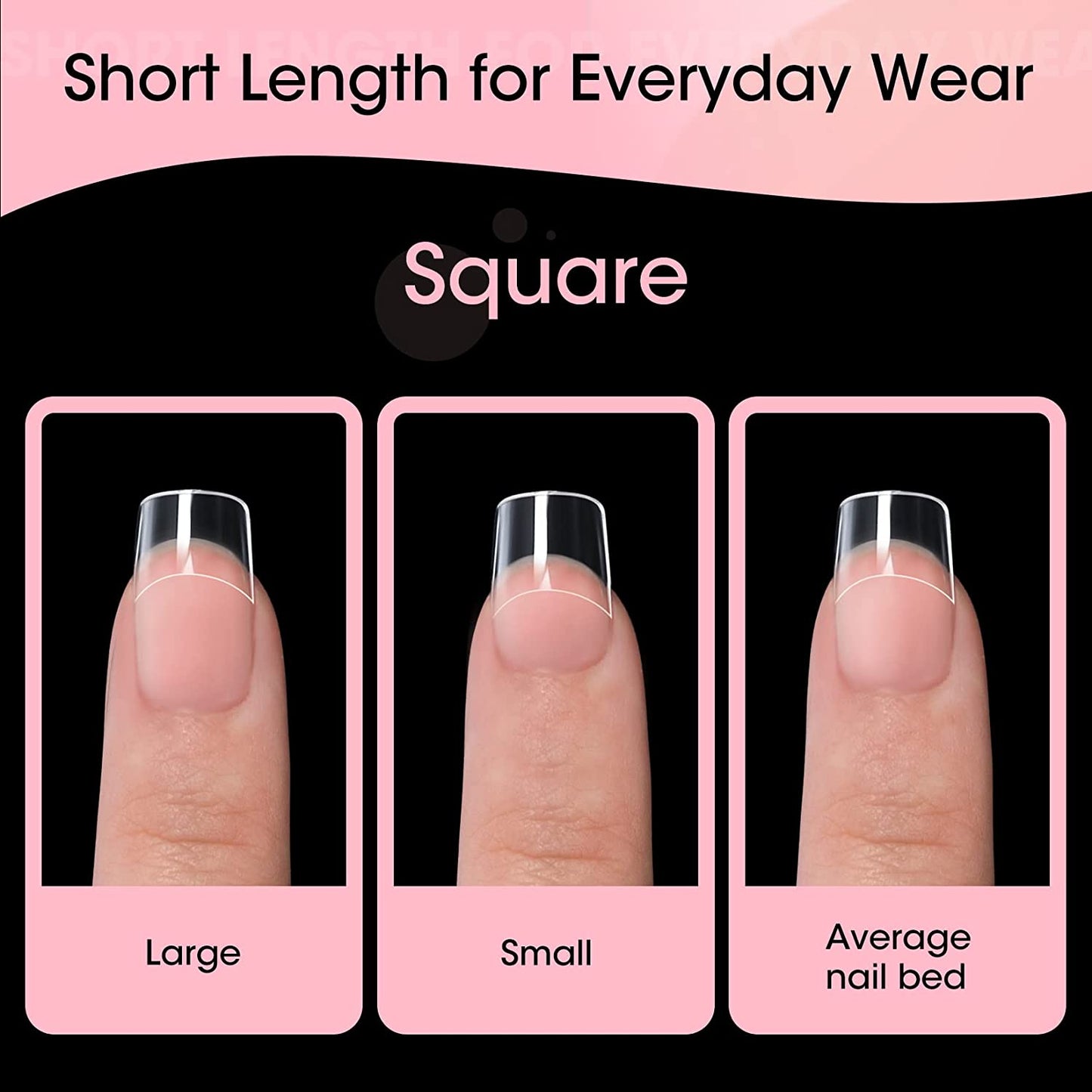 i recently got acrylic nails (french tips) for the first time and i think  they look a little off. it just might be the shape / size of my original  nails, but