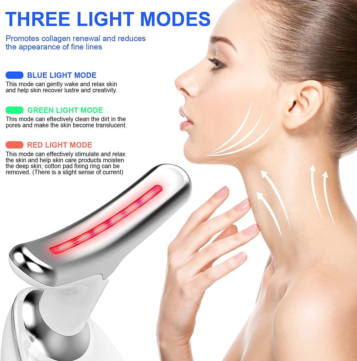 Cutebella - Face Neck Anti Wrinkles Massager Anti-Aging Facial Eye Beauty Device for Women