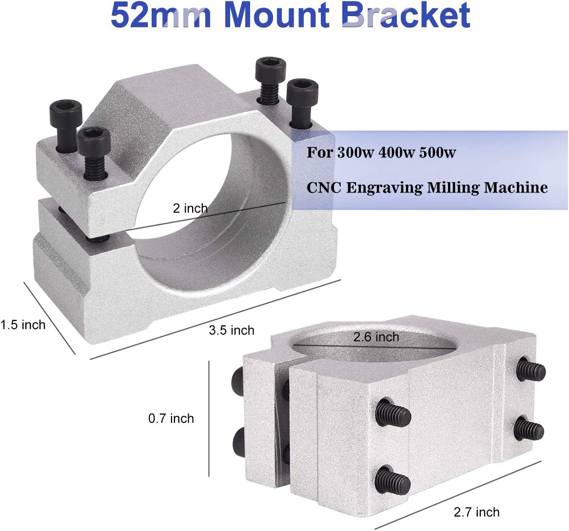 TwoWin CNC Spindle CNC Motor 110V 1.5KW Air Cooled Spindle Motor 65mm 4 Bearings 24000RPM 400HZ for CNC Router Machine