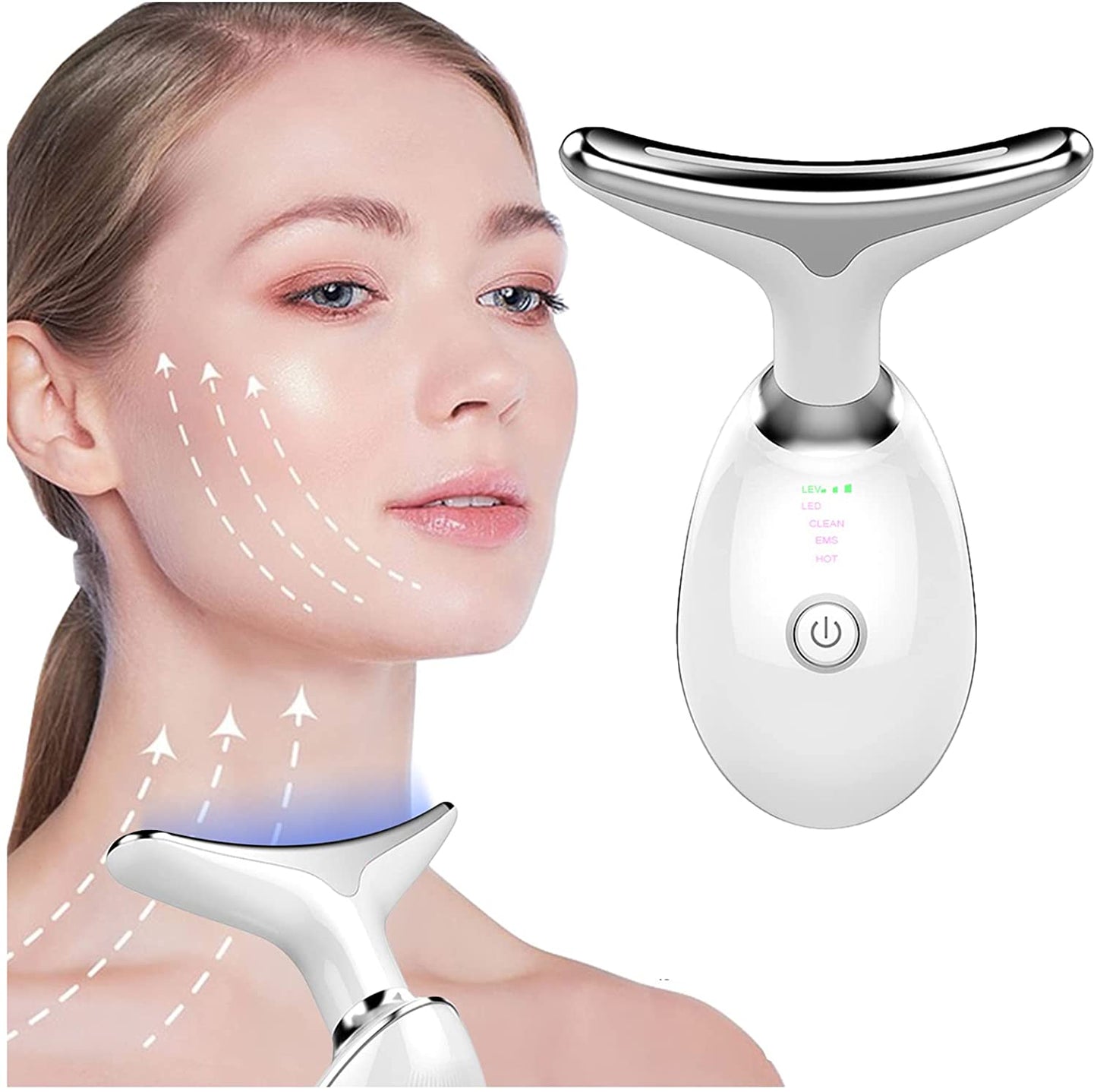 Cutebella - Face Neck Anti Wrinkles Massager Anti-Aging Facial Eye Beauty Device for Women