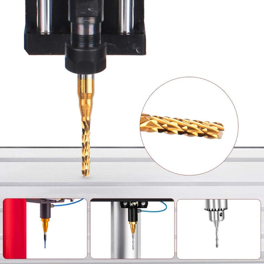 iklestar™ 10pcs PCB Milling Cutter End Mill Set