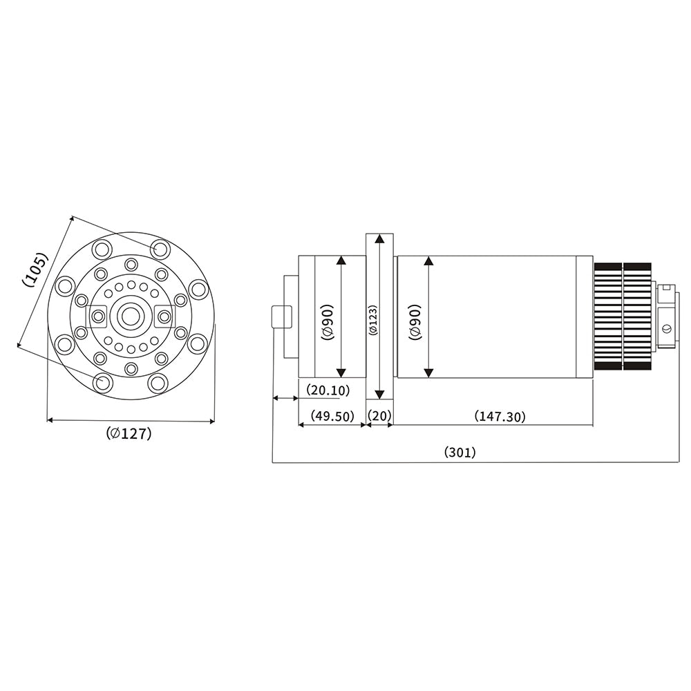 iklestar™ BT30 ATC CNC Spindle